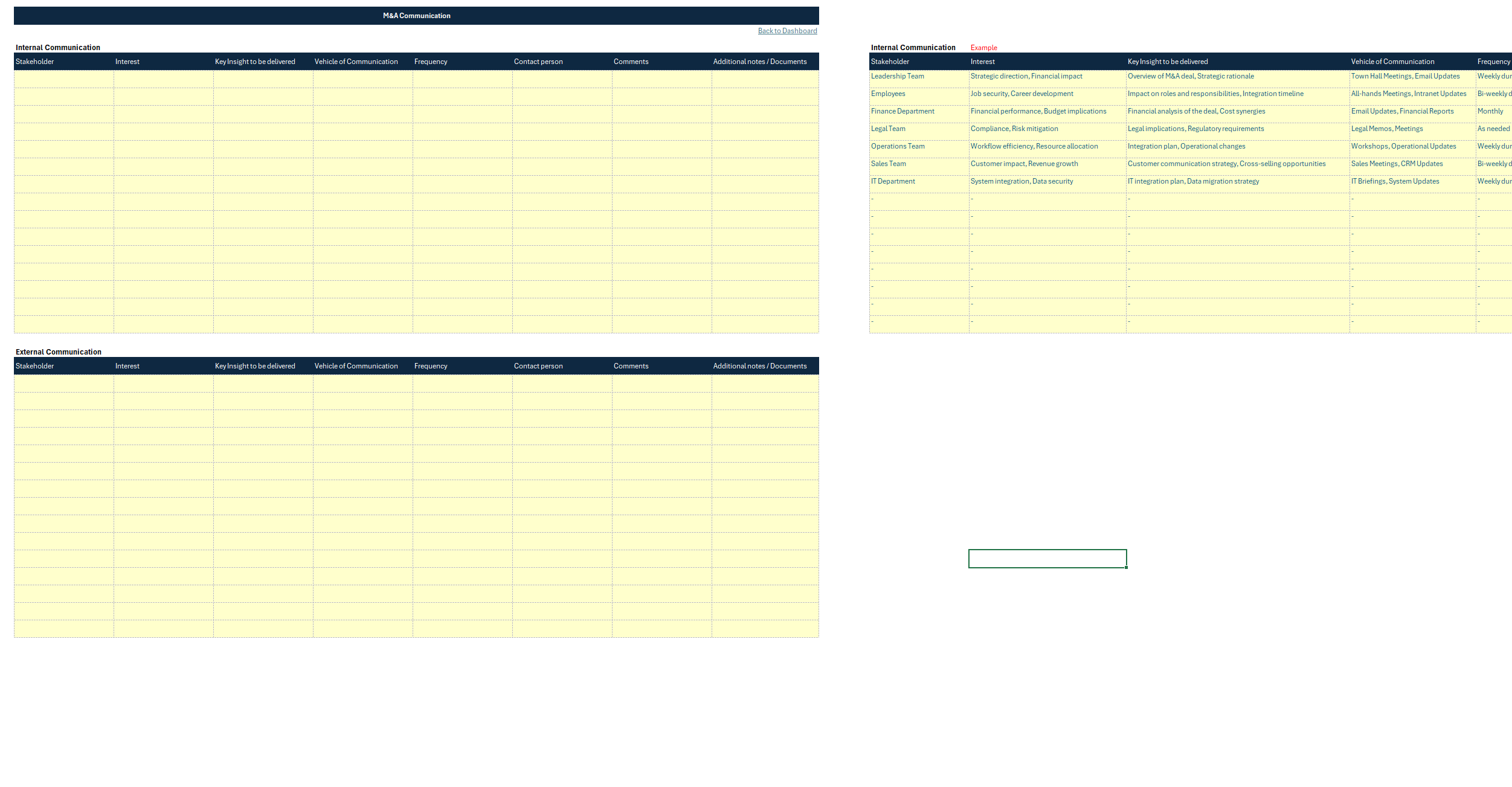 M&A Excel Toolkit - Eloquens