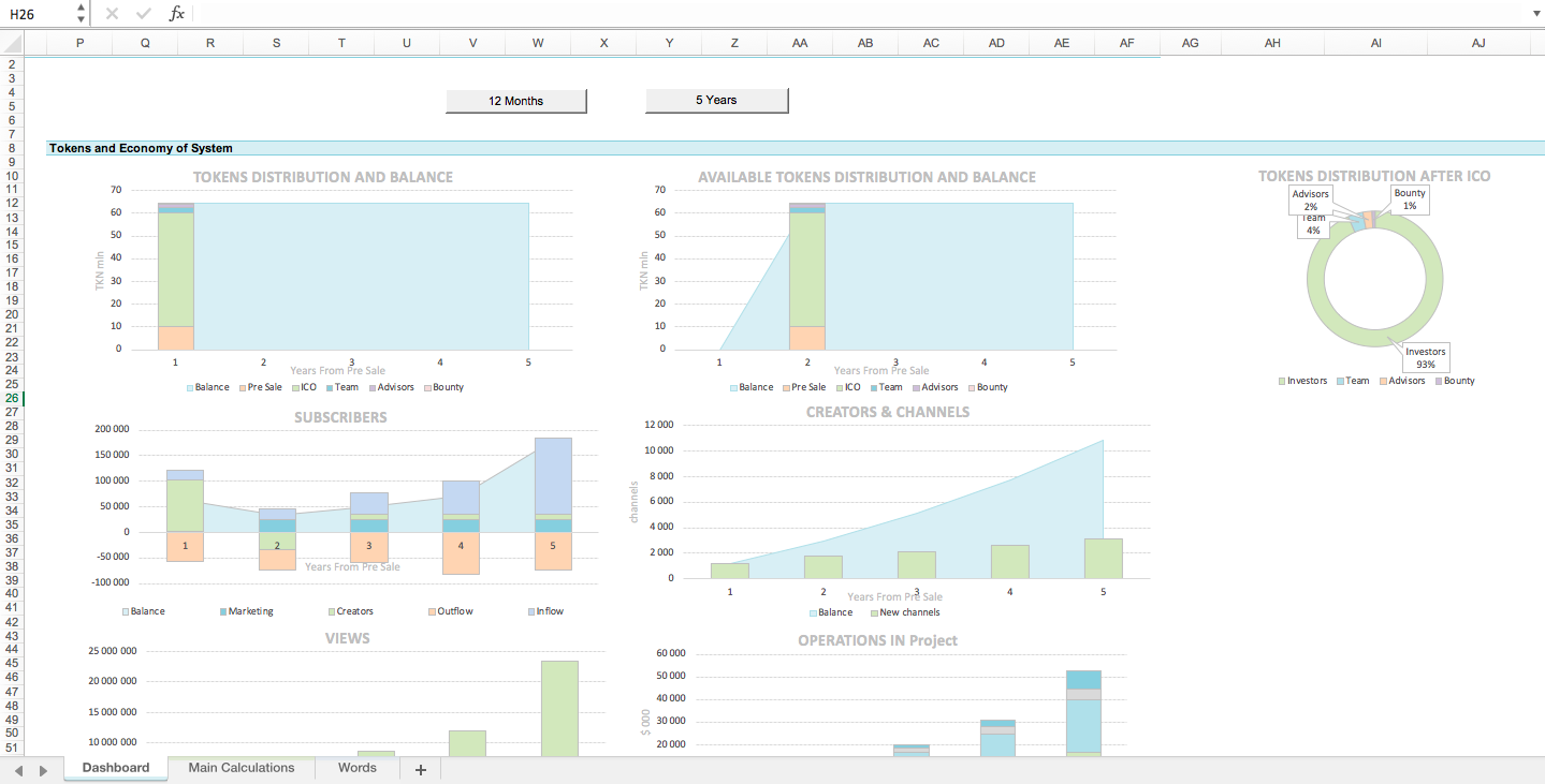 online spreadsheet blockchain