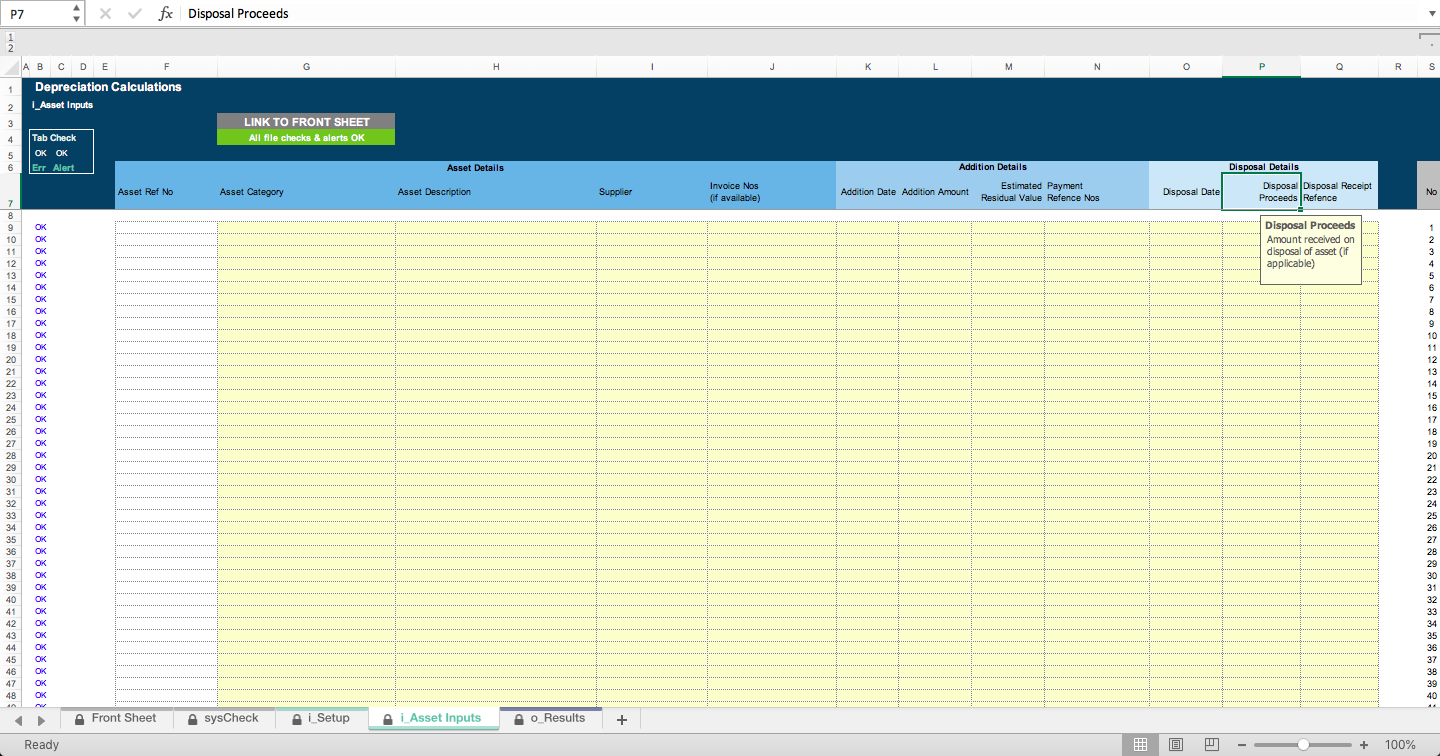 Depreciation/Amortisation Excel Calculator - Eloquens