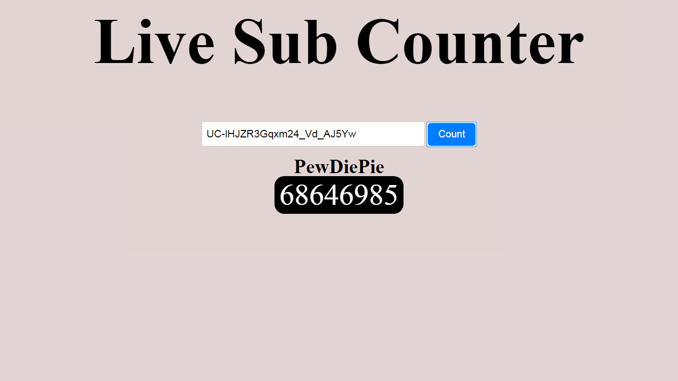 You Can View Live Counts Using A website called livecounts.io