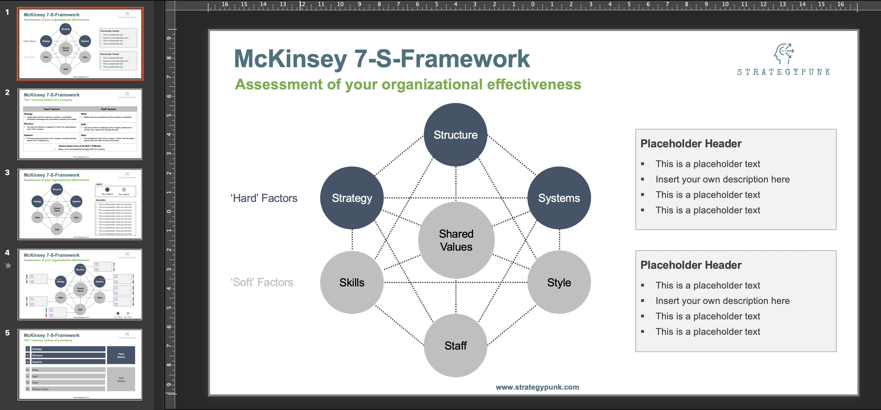 McKinsey 7S Framework Powerpoint Template Eloquens