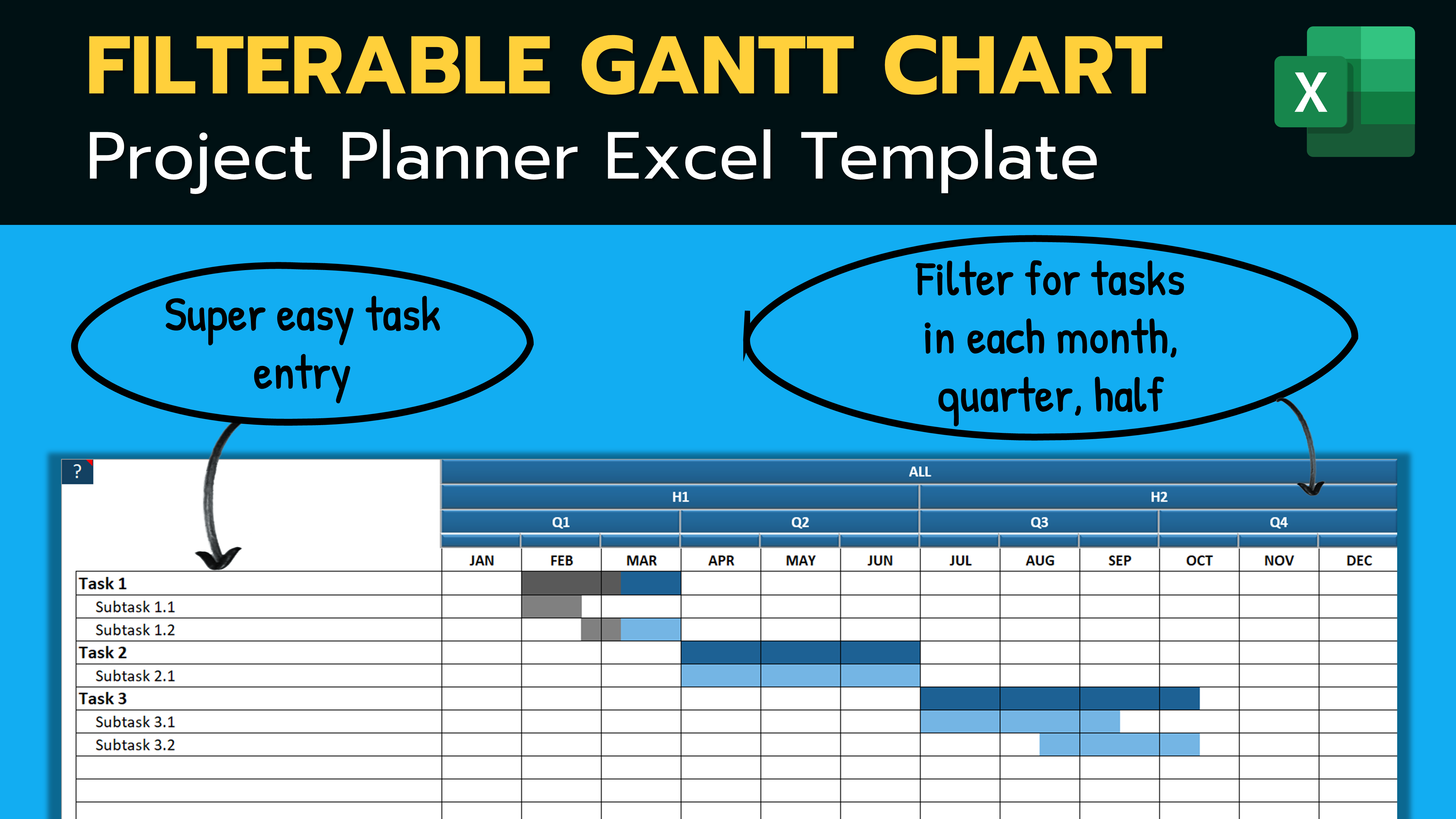 project management gantt chart template