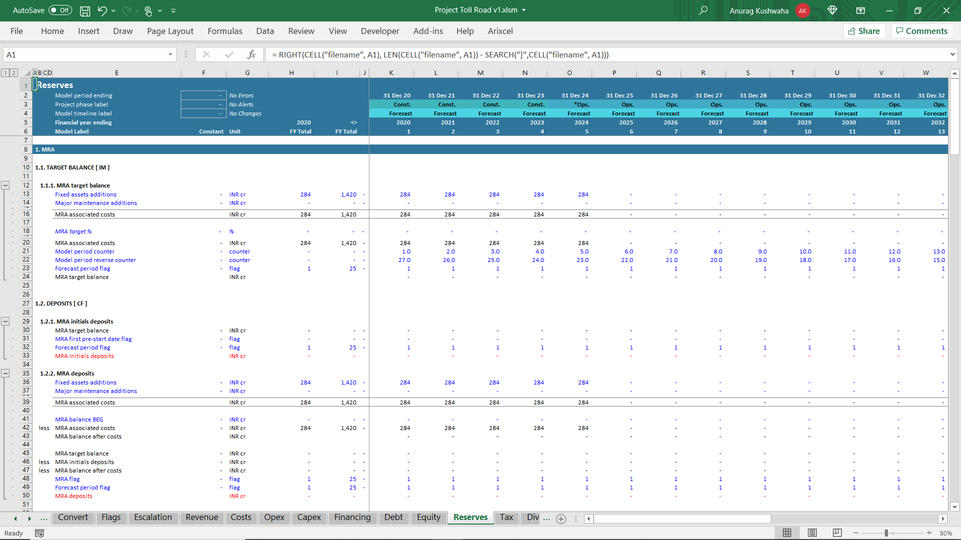 Toll Road Project Financial Model - Eloquens