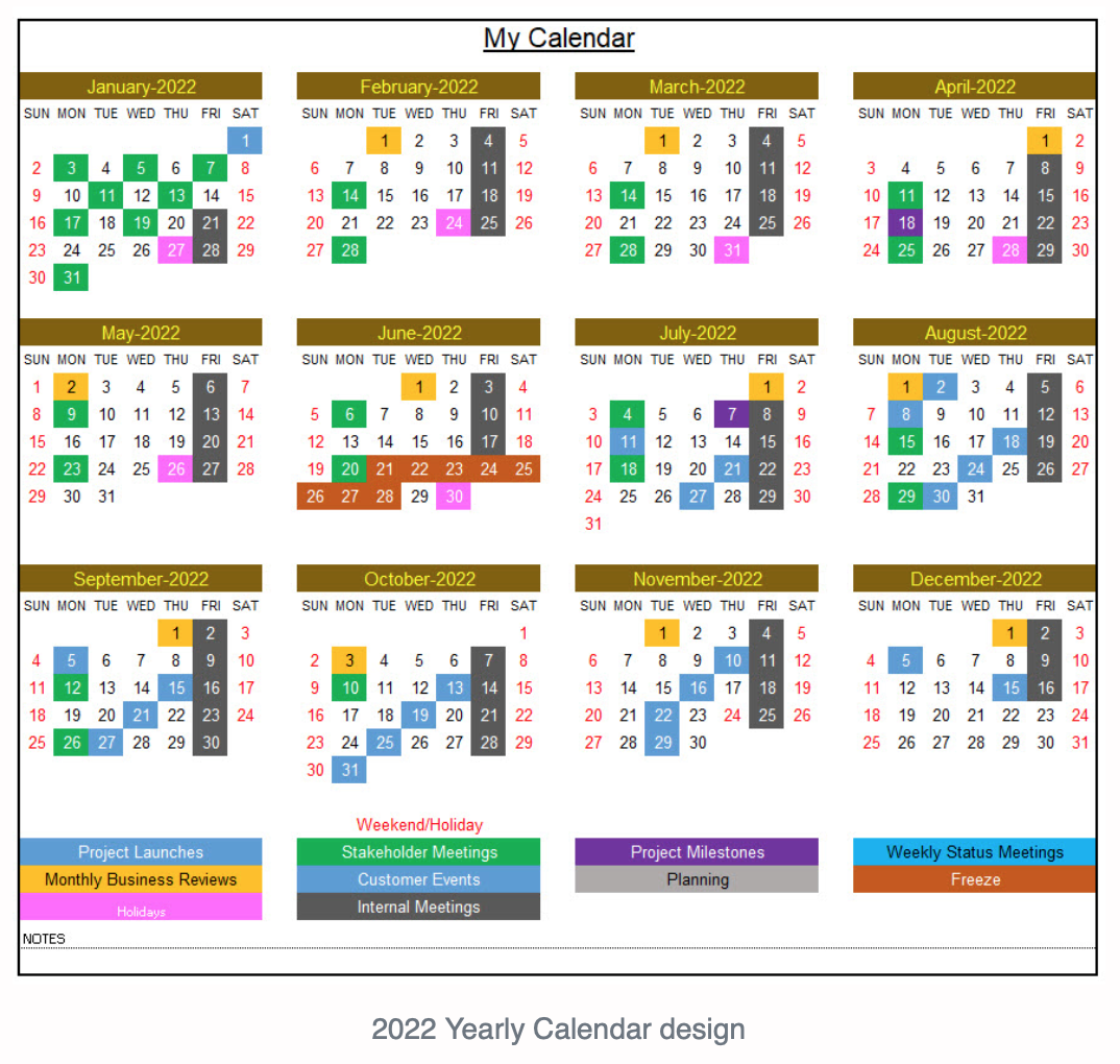 excel calendar template excel calendar 2022 or any year eloquens