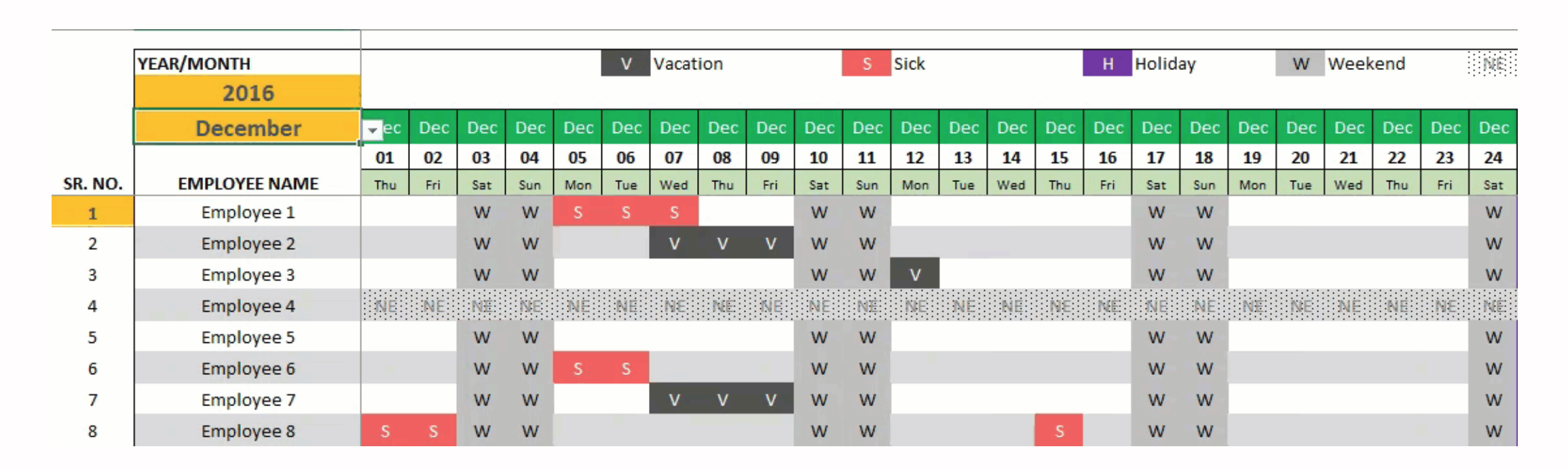 Small Business – Paid Time Off (PTO) Manager – Excel Template - Eloquens