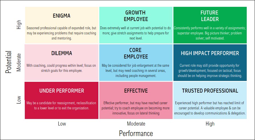 9 Box Grid Talent Management Google Sheet Template Eloquens